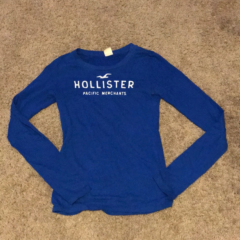 Blue Hollister long sleeved shirt.